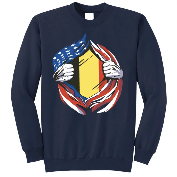 Germany And United States Flag Tall Sweatshirt