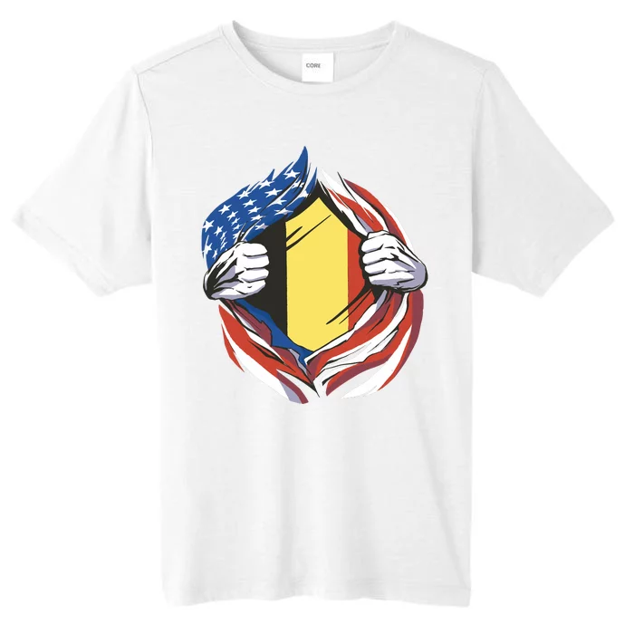 Germany And United States Flag ChromaSoft Performance T-Shirt