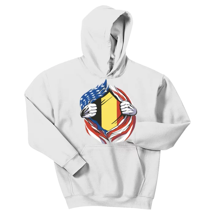 Germany And United States Flag Kids Hoodie