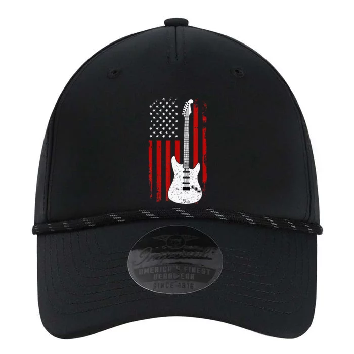 Guitar American US Flag Music Player Electric Guitarist Gift Performance The Dyno Cap