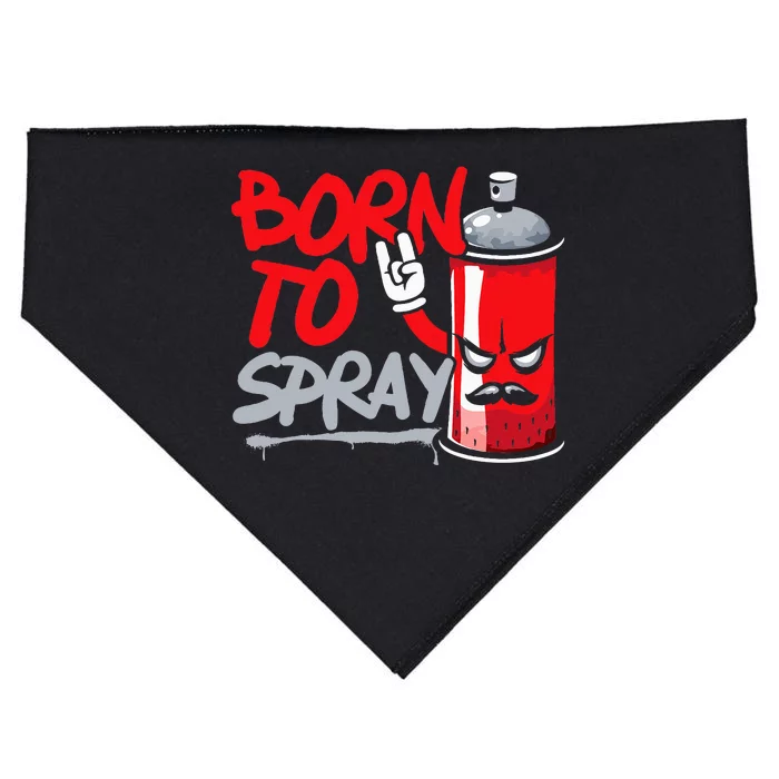 Graffiti Artist Urban Street Wall Art Born To Spray USA-Made Doggie Bandana