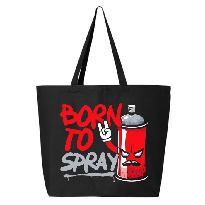 Graffiti Artist Urban Street Wall Art Born To Spray 25L Jumbo Tote