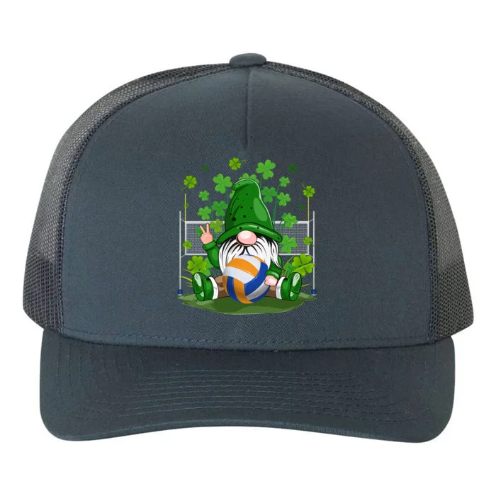 Gnome And Volleyball Ball Lucky Shamrock St Patrick's Day Great Gift Yupoong Adult 5-Panel Trucker Hat