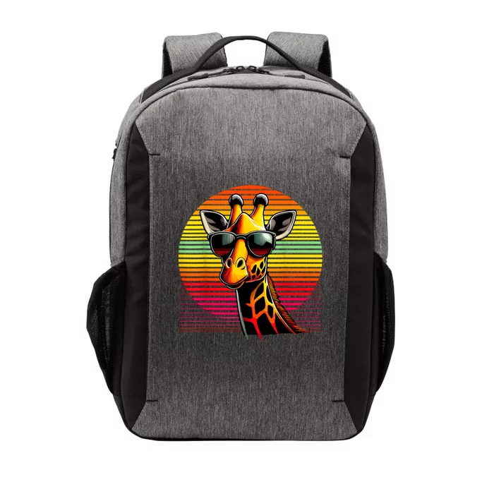 Giraffe Animal Vintage Sunglasses Giraffe Vector Backpack