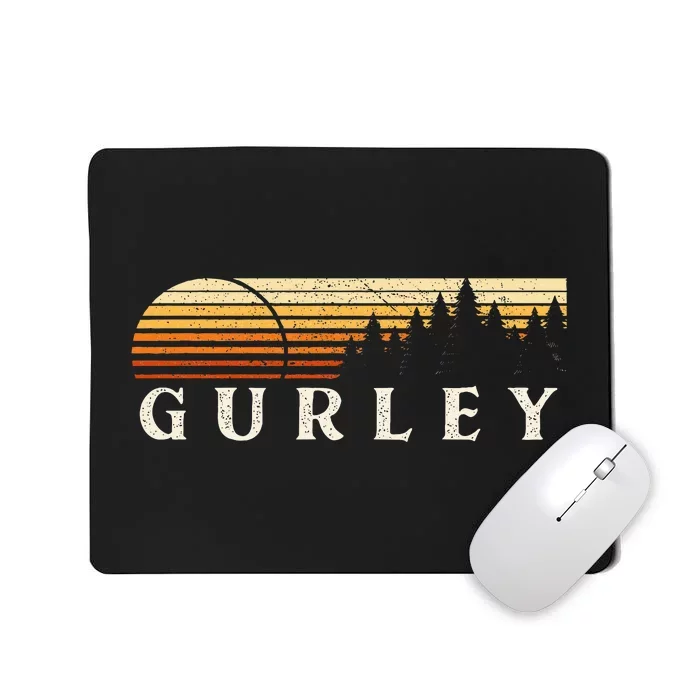 Gurley Al Vintage Evergreen Sunset Eighties Retro Mousepad