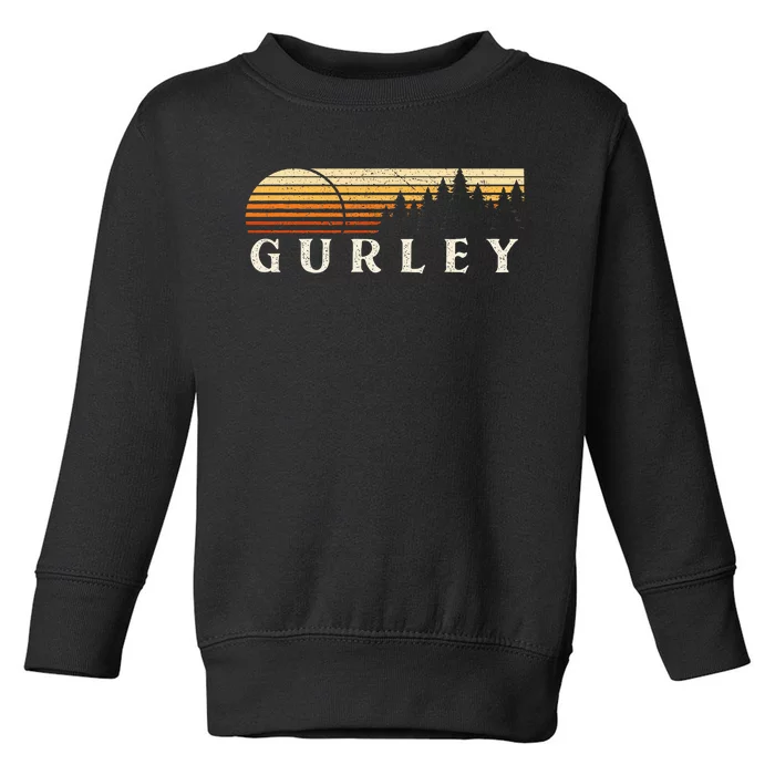 Gurley Al Vintage Evergreen Sunset Eighties Retro Toddler Sweatshirt