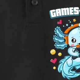 Gamesolotl Axolotl Video Gamer Kawaii Axolotl Fish Dry Zone Grid Performance Polo