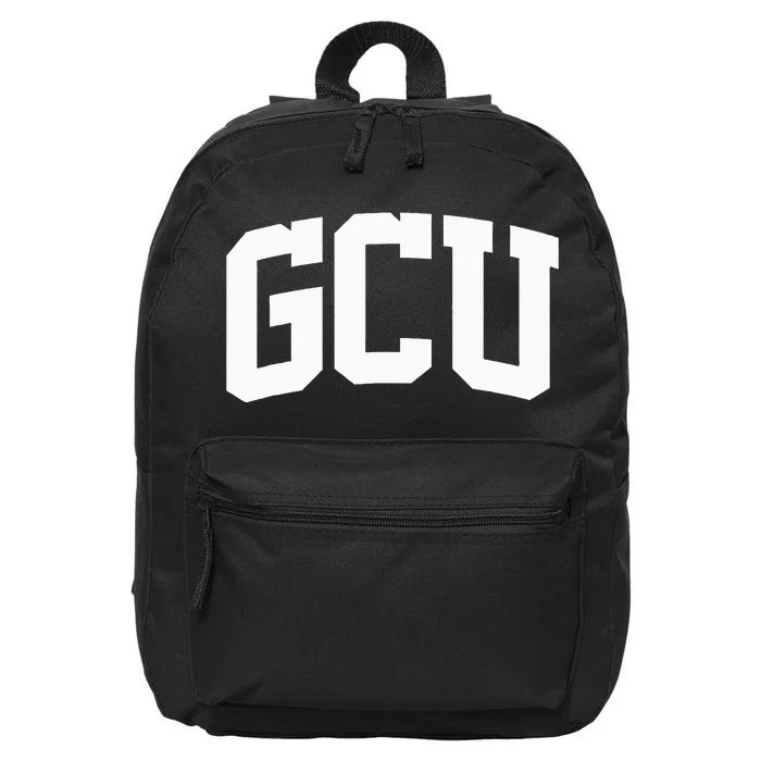 Gcu Arch Vintage Retro College Athletic Sports 16 in Basic Backpack