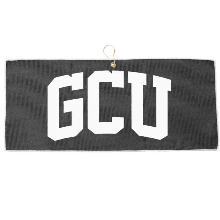 Gcu Arch Vintage Retro College Athletic Sports Large Microfiber Waffle Golf Towel