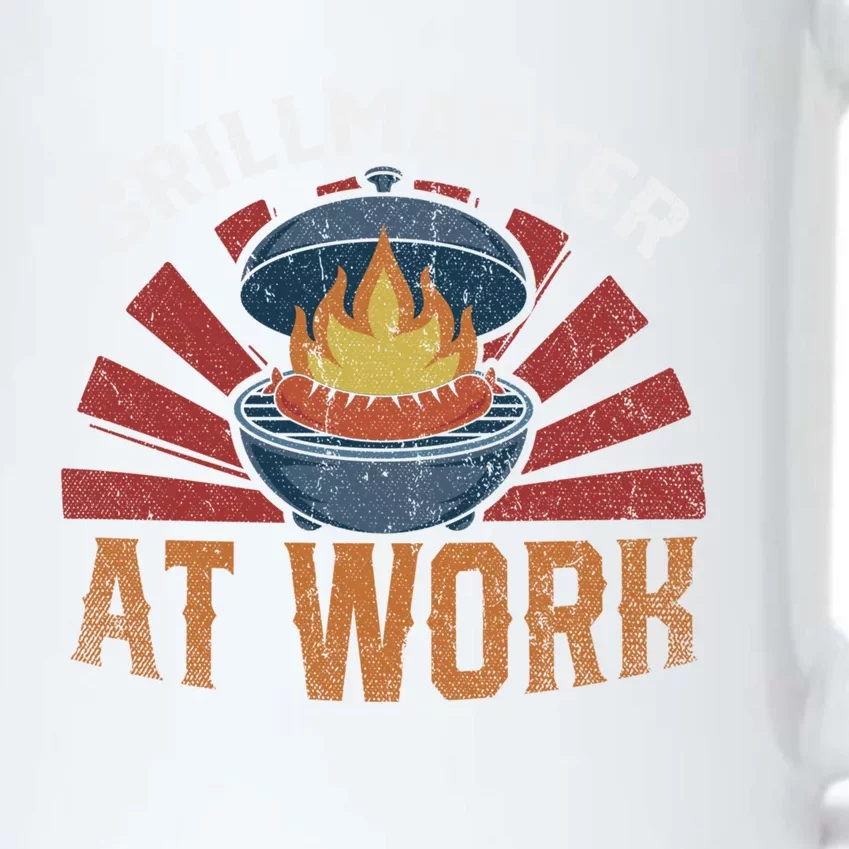 Grillmaster At Work Meat Lover Grilling Bbq Funny Barbecue Gift Black Color Changing Mug