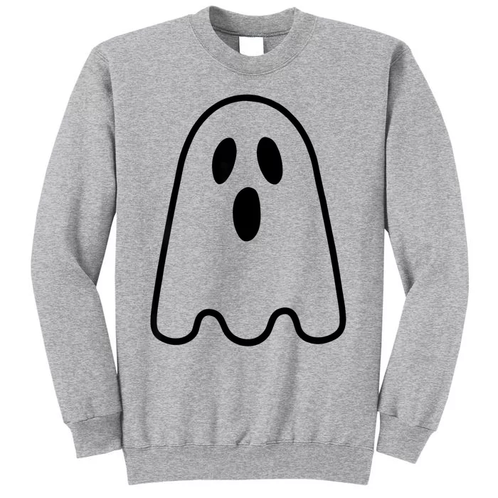 Ghost Adult Women Silly Ghost Face Costume Tall Sweatshirt