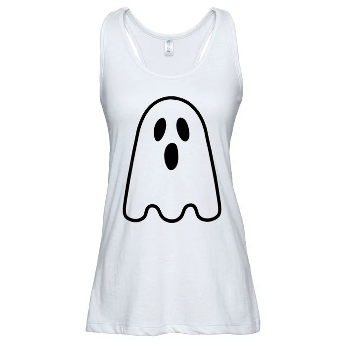 Ghost Adult Women Silly Ghost Face Costume Ladies Essential Flowy Tank