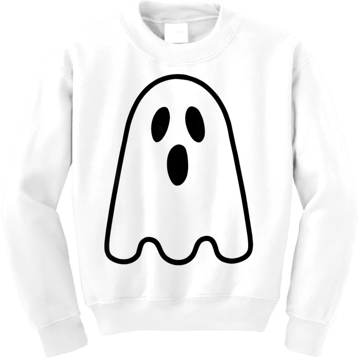 Ghost Adult Women Silly Ghost Face Costume Kids Sweatshirt