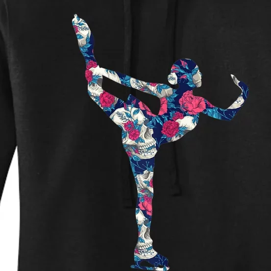 Girls And Wo Ice Skating Women's Pullover Hoodie