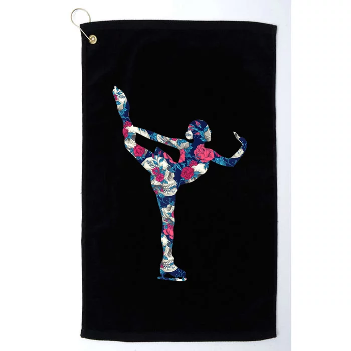 Girls And Wo Ice Skating Platinum Collection Golf Towel