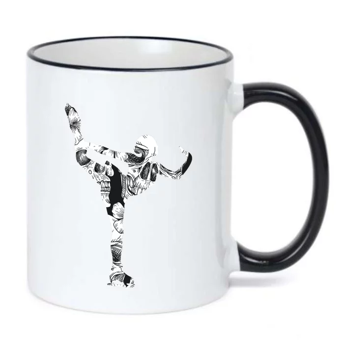 Girls And Wo Ice Skating Black Color Changing Mug