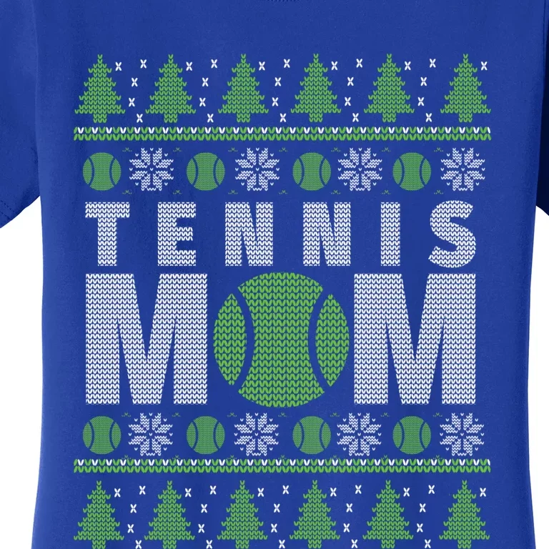 Green And White Tennis Mom Ugly Christmas Great Gift Women's T-Shirt