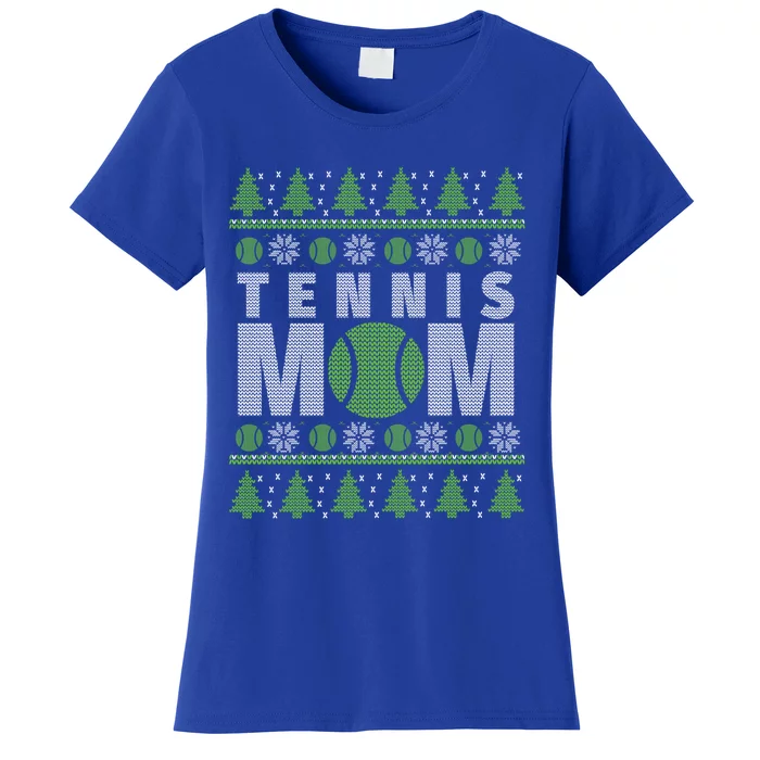 Green And White Tennis Mom Ugly Christmas Great Gift Women's T-Shirt