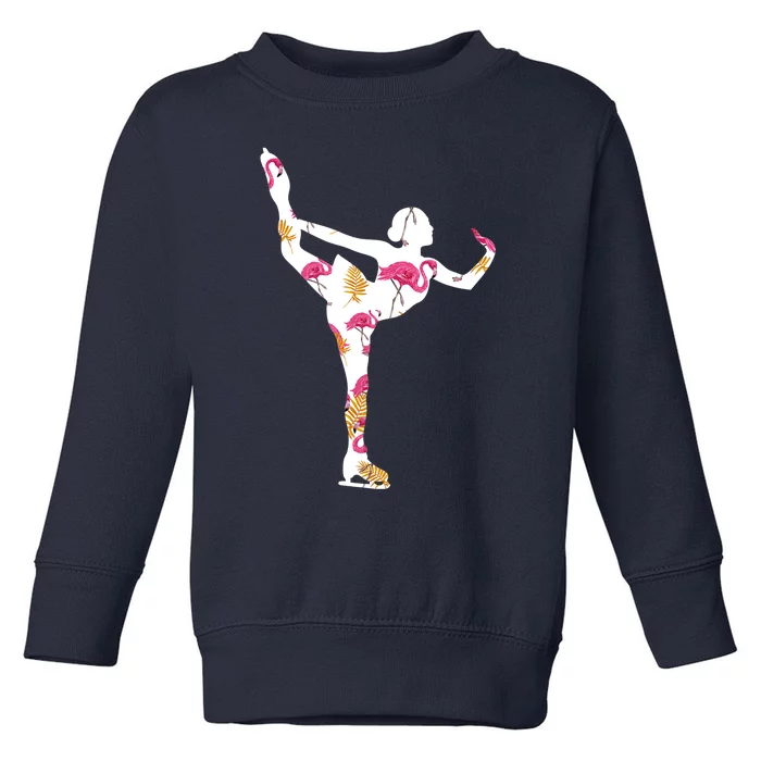 Girls And Wo Ice Skating Toddler Sweatshirt