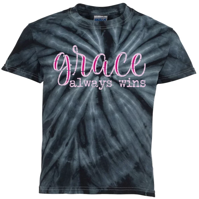 Grace Always Wins Christian Kids Tie-Dye T-Shirt