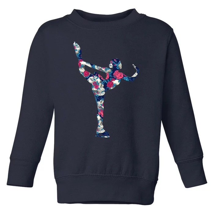 Girls And Wo Ice Skating Toddler Sweatshirt