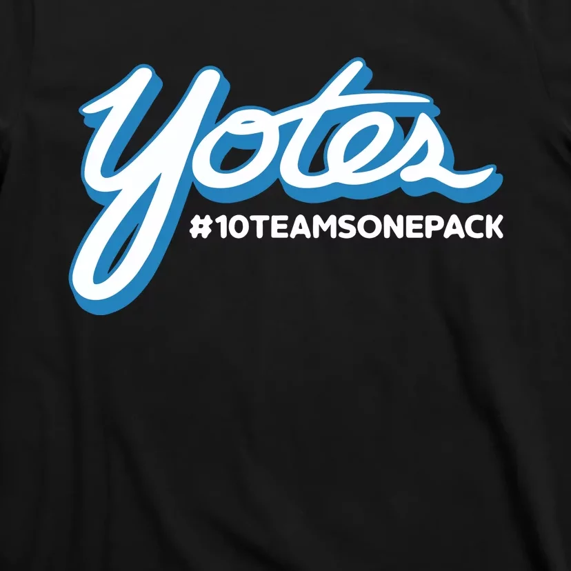 Gus Argenal Yotes #10Teamsonepack T-Shirt