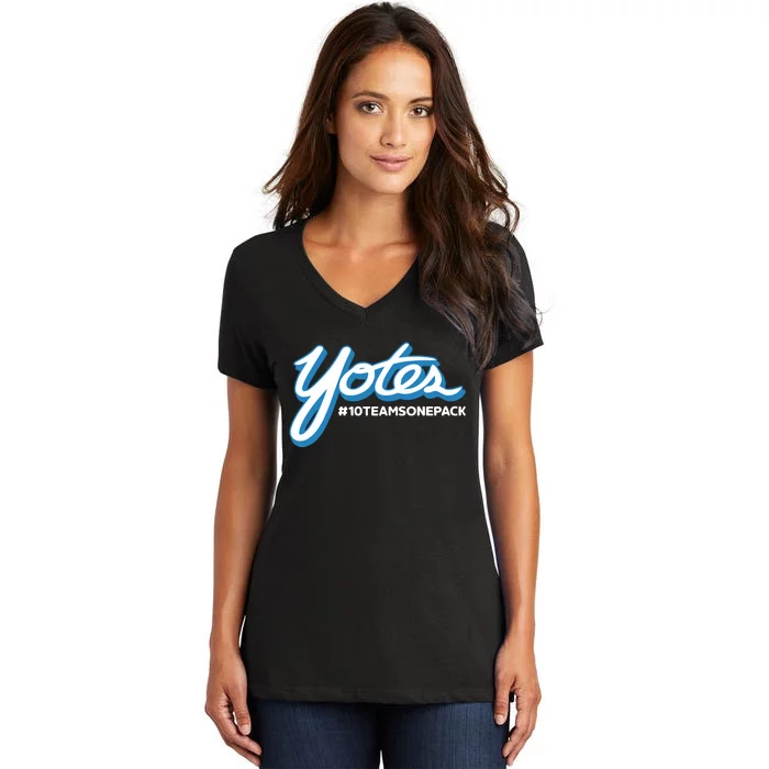 Gus Argenal Yotes #10Teamsonepack Women's V-Neck T-Shirt