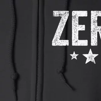 Grunge Alternative Zero Three Star 90s Rock Music Full Zip Hoodie