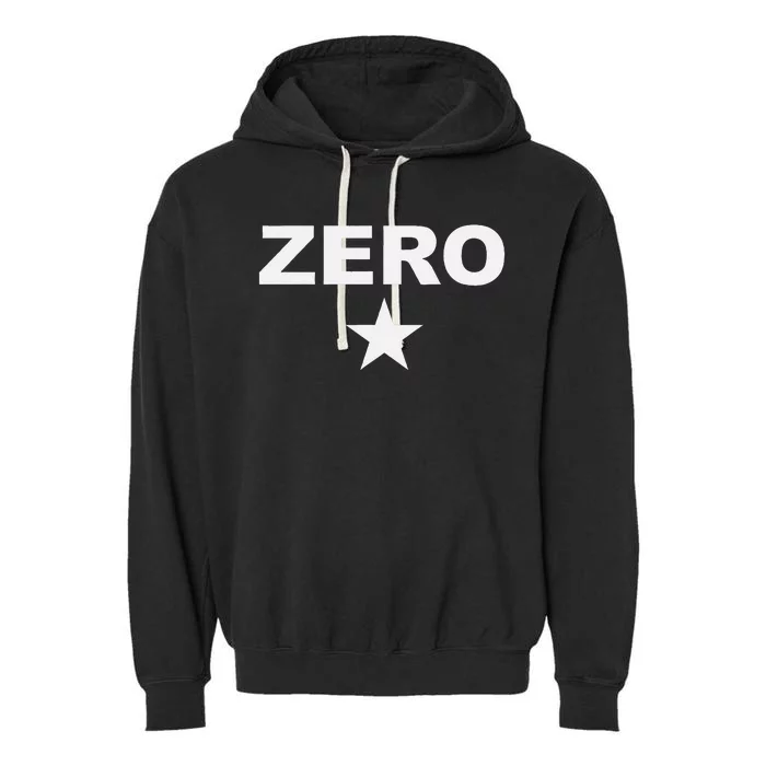 Grunge Alternative Zero Star 90s Rock Band Music Garment-Dyed Fleece Hoodie