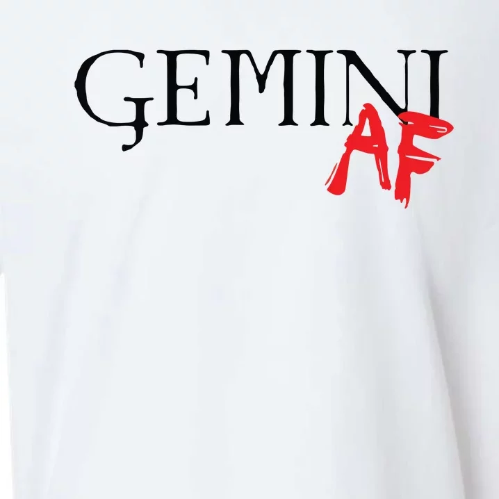 Gemini AF Zodiac Star Sign Astrology Minimalist Sueded Cloud Jersey T-Shirt