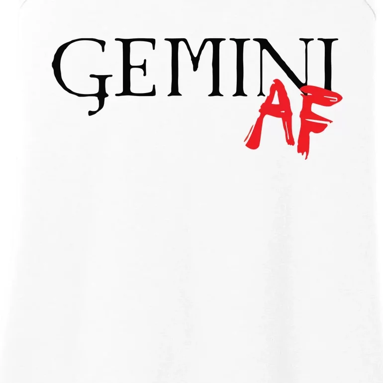 Gemini AF Zodiac Star Sign Astrology Minimalist Ladies Essential Tank