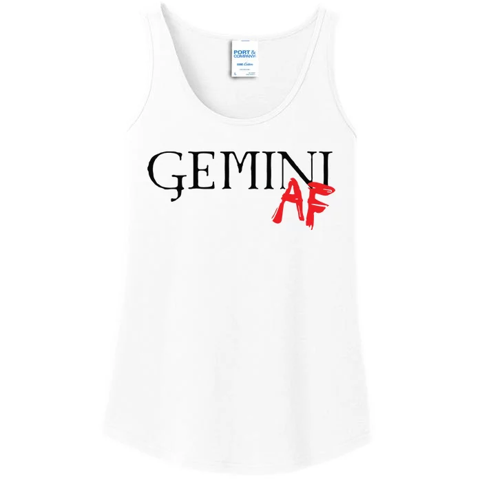 Gemini AF Zodiac Star Sign Astrology Minimalist Ladies Essential Tank