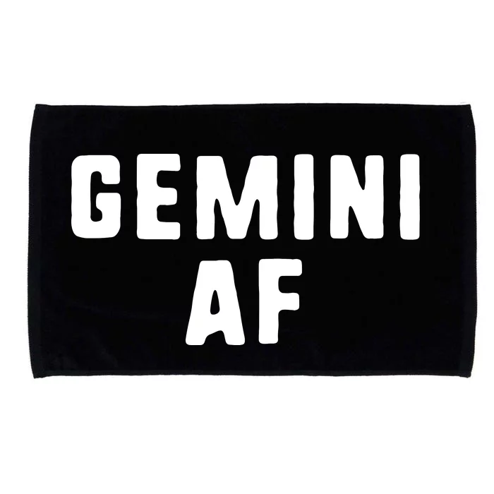 Gemini AF Zodiac Birthday Astrology Funny Microfiber Hand Towel