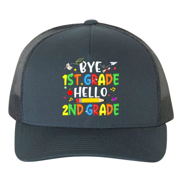 Graduation Bye 1st Grade Hello 2nd Grade Back to School Yupoong Adult 5-Panel Trucker Hat