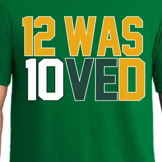 Green Bay 12 Was Loved Funny Packers Pajama Set