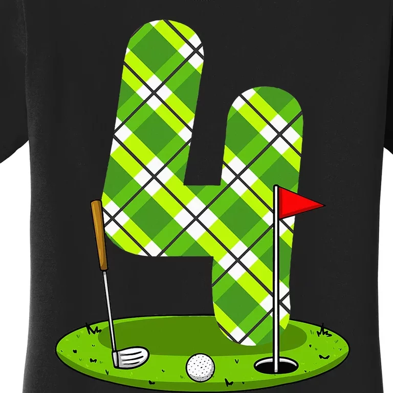 Golf Birthday 4th Birthday Party Golfer Women's T-Shirt