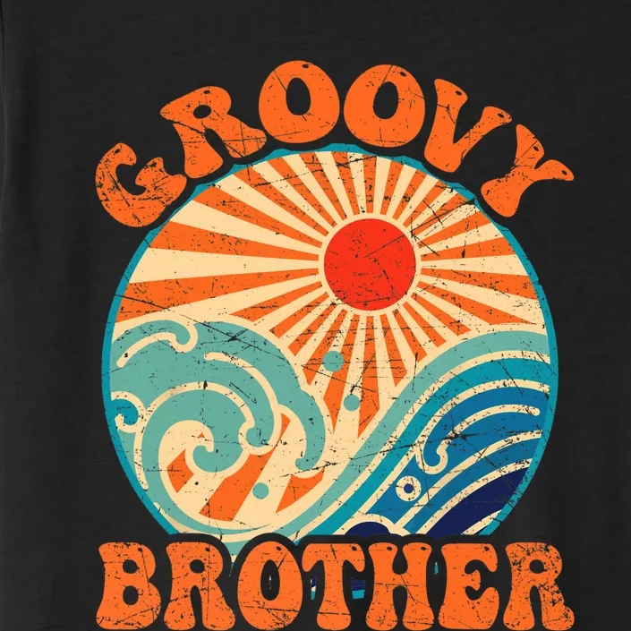 Groovy Brother 70s Aesthetic Nostalgia 1970's Retro Brother ChromaSoft Performance T-Shirt