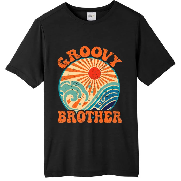 Groovy Brother 70s Aesthetic Nostalgia 1970's Retro Brother ChromaSoft Performance T-Shirt