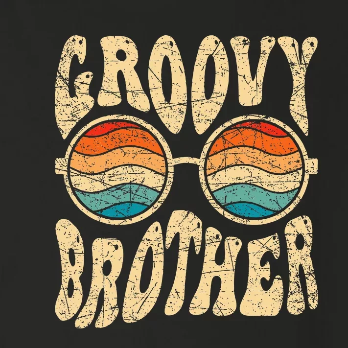 Groovy Brother 70s Aesthetic 1970S Retro Brother Hippie Toddler Long Sleeve Shirt