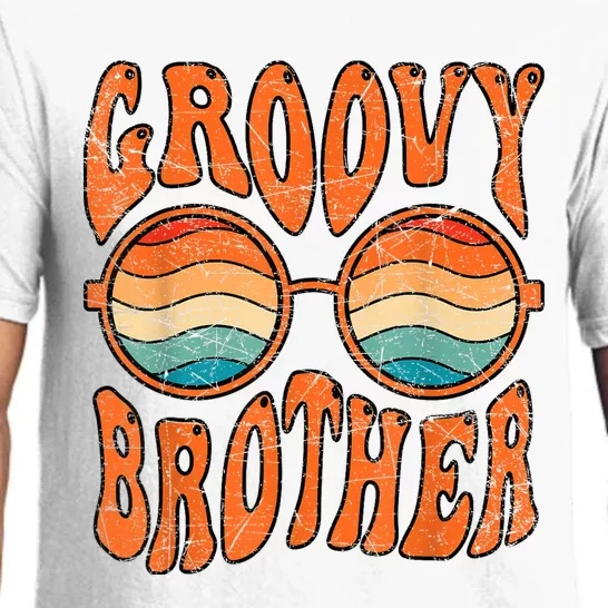 Groovy Brother 70s Aesthetic 1970S Retro Brother Hippie Pajama Set