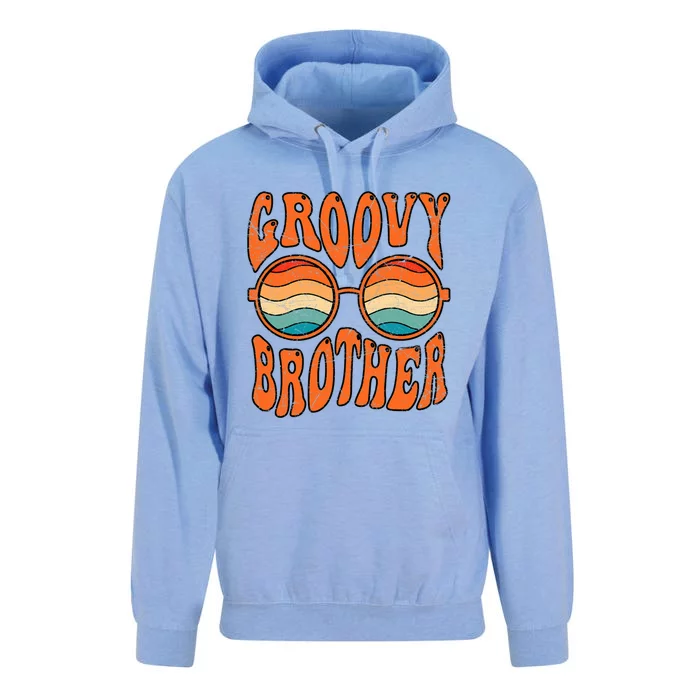 Groovy Brother 70s Aesthetic 1970'S Retro Brother Unisex Surf Hoodie