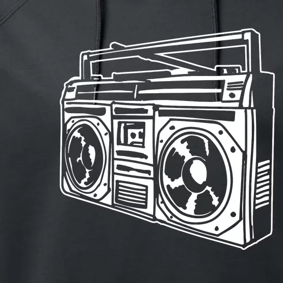 Ghetto Blaster 80s 90s Hip Hip Rap Performance Fleece Hoodie