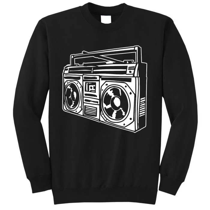 Ghetto Blaster 80s 90s Hip Hip Rap Tall Sweatshirt