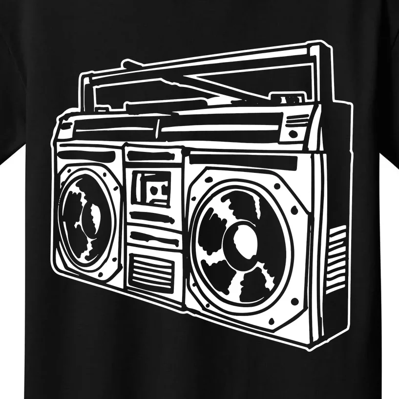 Ghetto Blaster 80s 90s Hip Hip Rap Kids T-Shirt