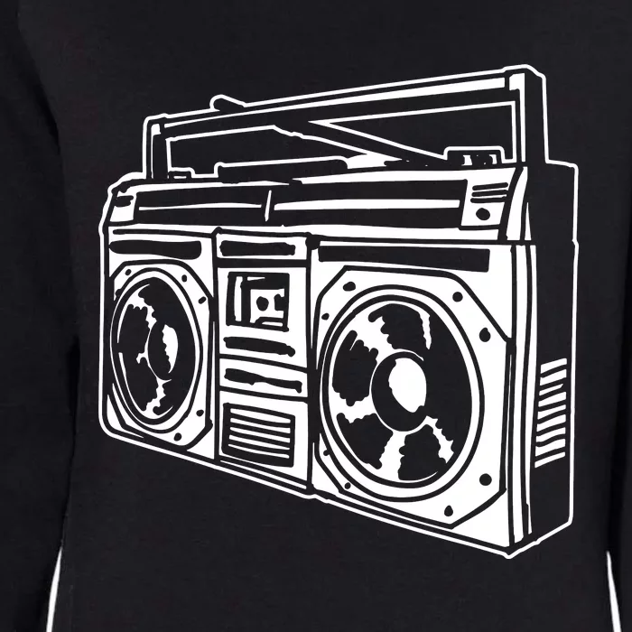 Ghetto Blaster 80s 90s Hip Hop Rap Classic Womens California Wash Sweatshirt