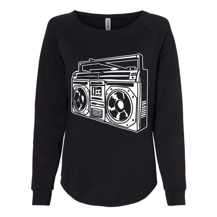 Ghetto Blaster 80s 90s Hip Hop Rap Classic Womens California Wash Sweatshirt