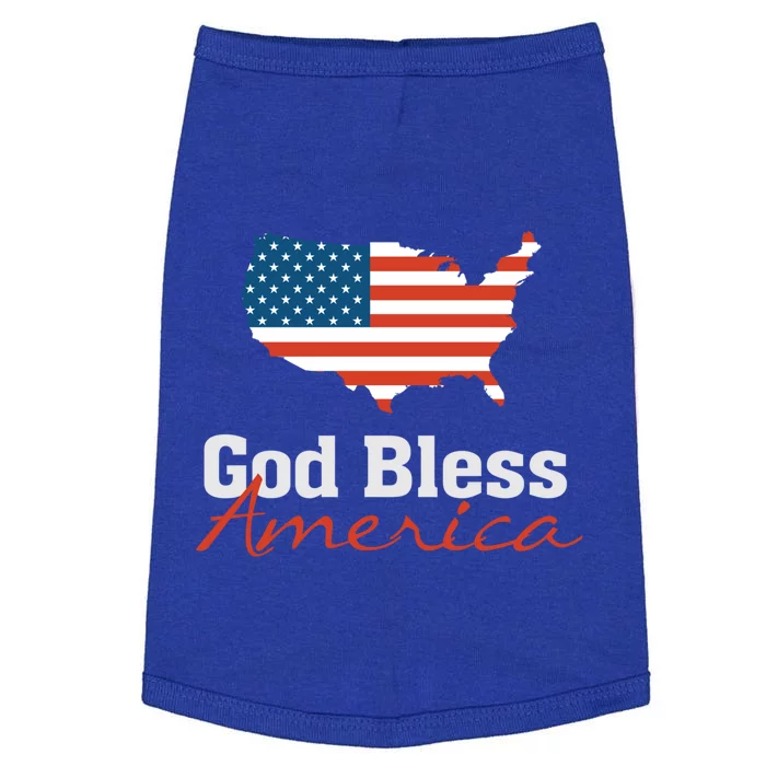 God Bless America Usa Pride American Flag Christian Gift Doggie Tank