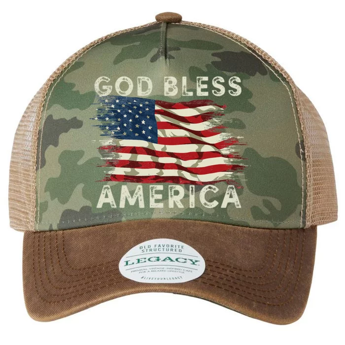 God Bless America USA Flag 4th Of July Men Women Patriotic Legacy Tie Dye Trucker Hat