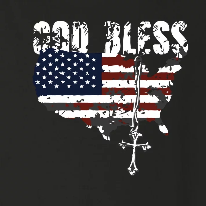 God Bless America Toddler Long Sleeve Shirt