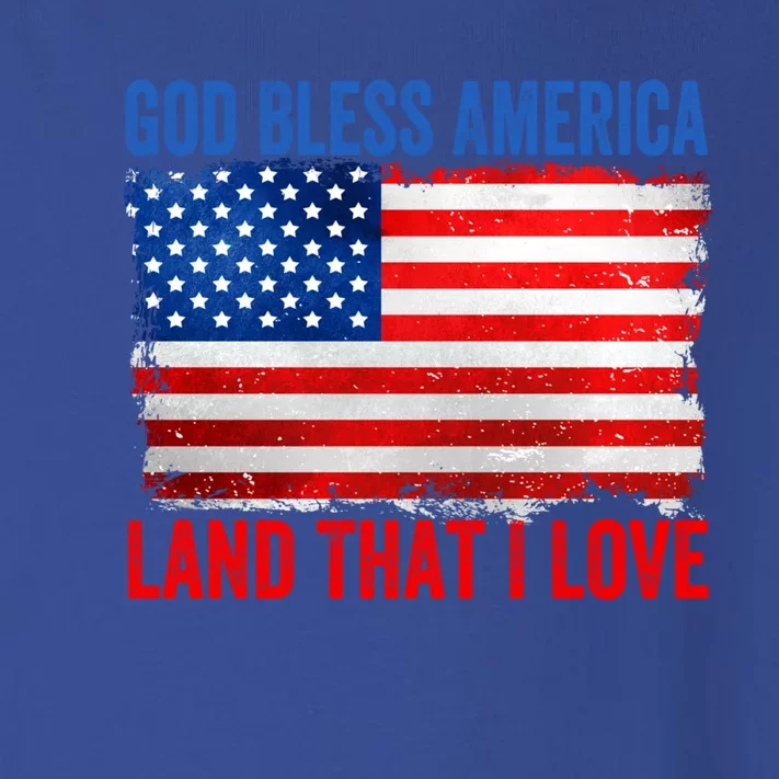 God Bless America Land That I Love And Patriotic Dad Gift Toddler Long Sleeve Shirt